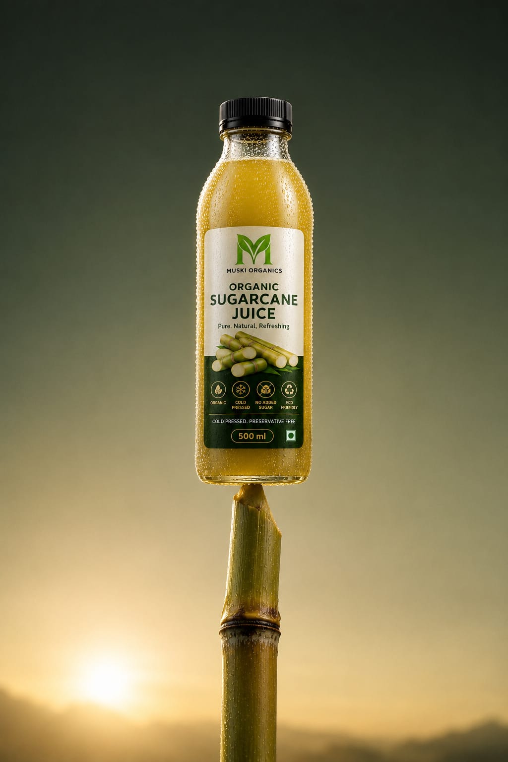 Muski Organic Sugarcane Juice (Pack of 3) (coming soon)