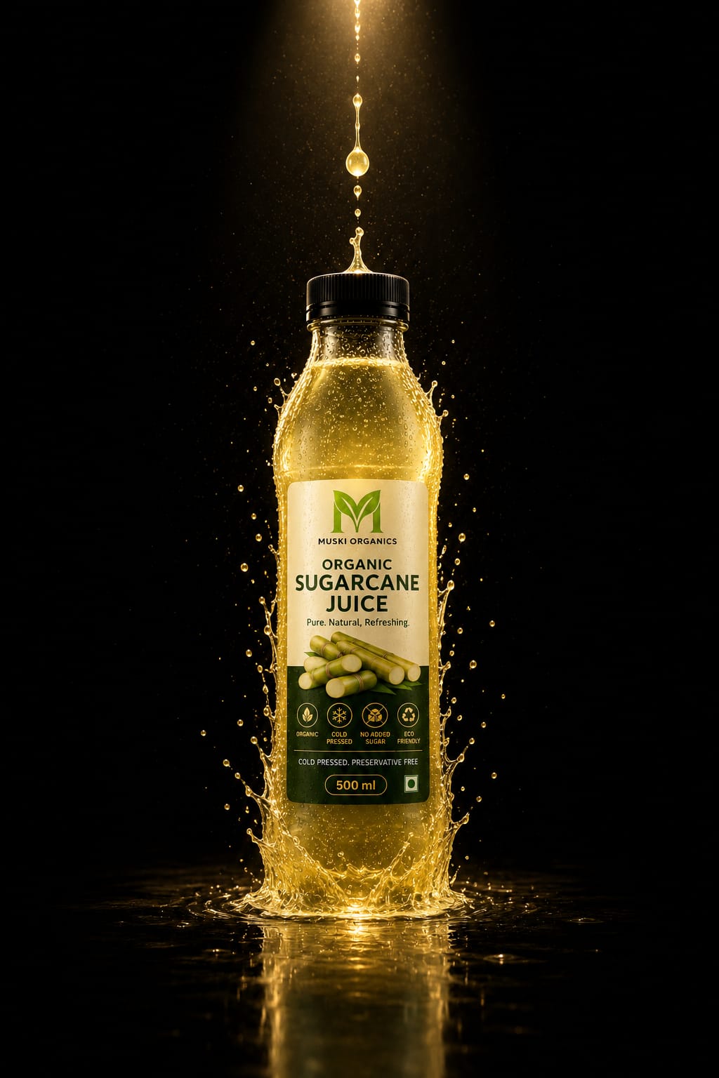 Muski Organic Sugarcane Juice (Pack of 3) (coming soon)