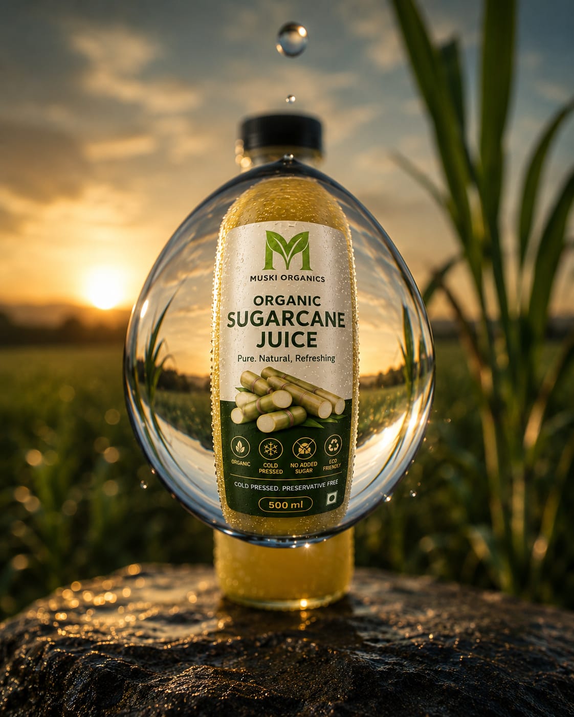 Muski Organic Sugarcane Juice (Pack of 3) (coming soon)